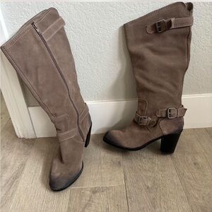 DV Dolce Vita Tan Suede Knee High Boots